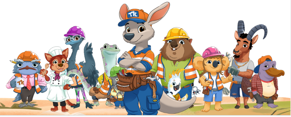 The Roo Crew — 14 (mostly) native Australian animal characters